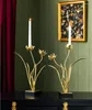Candle Holders European Brass Holder Creative Orchid Ornaments Household Romantic Table Candlelight Dinner Light Luxury Decoration