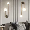 Wandlamp Nordic LED Glazen Bal Licht Modern Messing Decor Voor Slaapkamer Woonkamer Trap Gangpad Nachtkastje TV Achtergrond