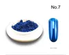 Nail Glitter 19 Jarset Mirror Rub Powder Metallic Colors Metal Effect Art UV Polish Chrome Pigment 05g 230726