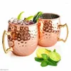 Canecas 500 ML Lixante Moscow Mule Cup Chapeamento de Cobre Caneca de Aço Inoxidável Copo de Coquetel Cerveja Stein Vinho Café Bar Ferramenta