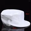 Visiere White Food Igiene antipolvere Cappello da cuoco Snood Bouffant Hat