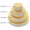 أدوات أدوات الخبز 1/3/5/PCS Gold Round Cake Boards حصيرة موس قابلة لإعادة الاستخدام.