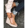 Wedge Platform High Heel Sandals Women Designer Shoes Peep Toe Outdoor Sports Beach on Offer