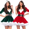 Costumi natalizi da donna Cintura per abiti Costumi natalizi per spettacoli Abiti Cosplay Dress Up Festival Abbigliamento Set natalizio252k