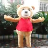 2018 haute qualité eddy ours de TED adulte taille Halloween dessin animé mascotte Costume fantaisie Dress294H