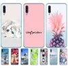 Pour Samsung Galaxy A30S étui peint silicone souple TPU couverture arrière de téléphone pleine 360 Coque de protection pare-chocs