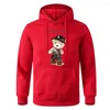 Men's Hoodies Cowboy Bear Gunner I Got You Series Drukukowany swobodny młody mężczyzna/ damski bakotura pullover jesienna zima