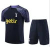 Spurs Soccer Trailsuits Männer Sportswear Set 23 24 New Tottenham Kurzarm Kane Kane Training Anzug Fußball Chandal Futbol Männer und Kinder Überlieferung Top -Qualität