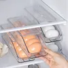 Storage Bottles Egg Shelf Eco-friendly Multi-layer Stacking Plastic Slots Tray Refrigerator Organizer Household Supplies