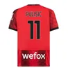 23 24 Pulisic Giroud Rafa Leao Soccer Jerseys Ibrahimovic Football Shirt 2023 2024 Rebic Camiseta Kjaer Theo Brahim R.Leao Men Kids kit set uniforms