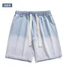 Shorts Masculino 2023 Jeans Liso Japonês Masculino Solto Versão Coreana da Carga de Marca de Moda de Hong Kong