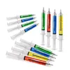 Pens 24pcs Novelty Cute Syringe Pen Peculiar Shape Lovely Stationery Ballpoint Pen Automatic Refillable Ballpen Bullet