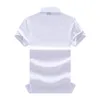 Herrpolos Summer Luxury Short Sleeve Sports Polo Shirts For Mens High Quality Brodery Cotton 230715