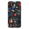 Honawei STK-LX1 Siyah TPU Case Dog Cat Çiçek Deseninde Honor 9x Global Case Premium Kapak