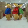 2019 factory Alvin and the Chipmunks Mascot Costume Chipmunks Cospaly Cartoon Character adult Halloween party costume Carniva263x