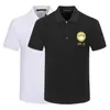 #9 Moda Camisetas Masculinas Polo Masculina Manga Curta Respirável Tops Tees Padrão de Carta Estampado Masculino Feminino Camisetas de Verão Polo Masculino Tamanho Grande 58