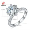 Band Rings Redleaf Jewelry Custom 925 Sterling Silver Wedding Engagement Diamond Moissanite Ring