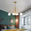 Chandeliers Modern Glass Ball Kitchen Dining Room Living Pendant Lights Decoration Hanging Lamp Ceiling Lighting