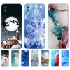 Do Realme C11 2021 2020 Case 6.5 cala tylna okładka telefoniczna Oppo Realmec11 RMX3231 RMX2185 Bag Marmur Snow Płatnie Zimowe Boże Narodzenie