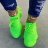 Dress Shoes Sorphio Big Size 35-43 Ladies Cosy Fluorescent Green Shoes Women Breathable Casual Sneakers Women Spring Summer Sneakers 230715