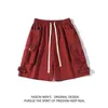 Mulheres shorts retro japonês Multi Pocket Work Men Summer Moda