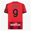 23 24 Pulisic Giroud Rafa Leao Soccer Jerseys Ibrahimovic Football Shirt 2023 2024 Rebic Camiseta Kjaer Theo Brahim R.Leao Men Kids kit set uniforms