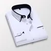 Camisetas Masculinas 8XL 7XL Verão Casual Algodão Camisas de Manga Comprida Masculino Slim Fit Mola Lapela Negócios Vestido Camisa Tops Roupas de Marca 230715