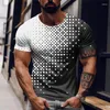 Men's T Shirts Summer T-Shirt Oversized Tees Top Contrast Print Slim Fit Shirt Punk Short Sleeve Casual Male Clothing Designer Streetwear