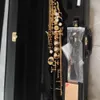 High-end 992 straight pipe soprano Saxophone BB tone brass nickel plated Japanese craft manufacturing engraved pattern with accessories