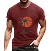 Men's T Shirts Big And Tall Full For Men Vacation 3d Digital Printing Loose Fit Shirt