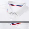 Polos pour hommes 2023 été respirant luxe chemises coton brodé affaires à manches courtes haut POLO pour hommes décontracté formel 230715