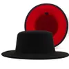 Szerokie brzegowe czapki płaskie czapkę fedora dla kobiet mężczyzn fedoras masowy mężczyzn poczuł 2021 Kobieta mężczyzna Panama Cap Kobieta Mężczyzna J2501