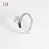 Кольца кольца свадебные ювелирные украшения Moissanite Ring Romantic Fashion Round Fronting Weddings или Ring