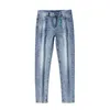 Jeans pour hommes Designer Jeans d'été pour hommes Printemps Casual Pantalon en coton taille moyenne légèrement élastique Vêtements haut de gamme pour jeunes