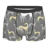 Underpants Custom Greyhound 개 속옷 남성 숨을 쉴 수있는 영어 모임 Shighthound Whippet Boxer Briefs 반바지 남성을위한 부드러운 팬티