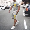 Männer Trainingsanzüge Sommer Anzug Mode Straße Kurze Hemd Shorts Casual Bequeme Kleidung Jogging Training 2-teiliges Set