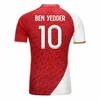 23 24 Jerseys de futebol de Monaco Camara 2023 2024 Ben Seghir DISASI Boadu Akliouche Ben Yedder Minamino Golovin Versão de futebol camisetas de futebol