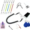 Keychains 1.2/2/3m Max Stretch Spiral Keychain Elastic Spring Rope Anti-lost Phone Key Ring Metal Carabiner For Outdoor Fishing Lanyards