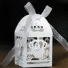 Whole- 2016 50PCS White Laser Cut Enchanted Carriage Marriage Box pumpkin carriage Wedding Favor Boxes Gift box Candy box297U