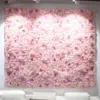 40x60cm Pannelli di fiori artificiali Decorazione di nozze Sfondo Champagne Seta Rosa Fiori finti Ortensia Muro 24pcs240z
