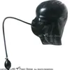 Black Sexy Latex Hoods Costume Accessories With Inflatable Mouth Ball Rubber Masks And Tubes Hand Pump Plus Size 00492440