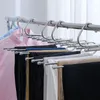 Hangers Folding Trousers Rack For Clothes Adjustable Closet Organizer