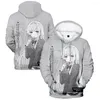 Sweats à capuche pour hommes The Angel Next Door Spoils Me Rotten Anime 3D Prints Unisex Pull Sweat Harajuku Streetwear Survêtement Vêtements