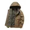 Vestes de chasse automne et hiver hommes Cargo coton-rembourré veste à capuche laine d'agneau doublure manteau coupe-vent chaud