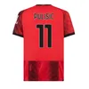 4XL 23/24/25 4th GIROUD Soccer Jerseys AC gothic font JOVIC RAFA LEAO PULISIC TOMORI THEO BENNACER CHUKWUEZE CALABRIA FLORENZI OKAFOR Men Kids Kit sock football shirt