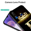 Dla honor 9x Global Case Premium Cover na Huawei Stk-Lx1 Black TPU Case Gold Letters