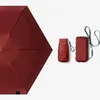 Parapluies Parasol Compact Et Léger Pliant Protection UV 95% Unisexe - Rouge Vineux