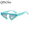 Lunettes de soleil 2023 mode drôle géométrique Triangle femmes hommes marque Vintage Punk Hip Hop lunettes de soleil femme fête nuances Oculos