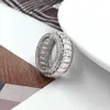 Полосовые кольца 925 стерлингового серебра/10K/14K/18K Gold Premium VVS D Custom Moissanite Diamonds Iced Out Hip Hop Ring для мужчин с сертификатом