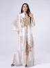 Casual Dresses TOLEEN Women Elegant Maxi 2023 Formal Luxury Sequin Bronzing Long Sleeve Abaya Muslim Turkish Evening Party Robe Vestido